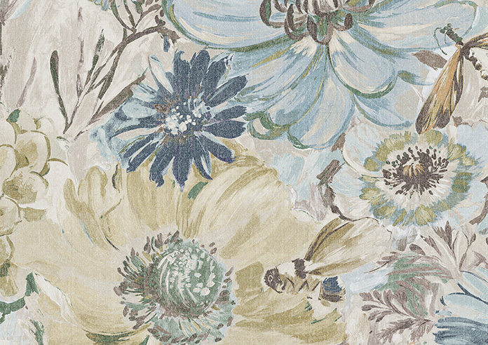 Spring Garden, Seafoam - Roman Blind - Image 7